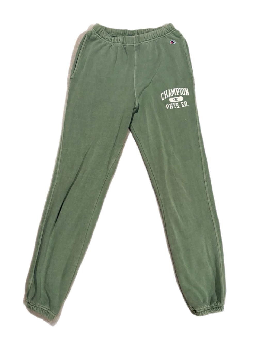 Champion Vintage Style Sweatpants w/ Phys. Ed. Logo - Green